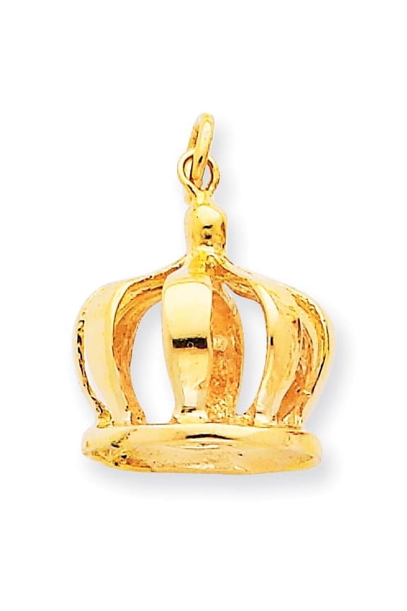 14k Crown Charm