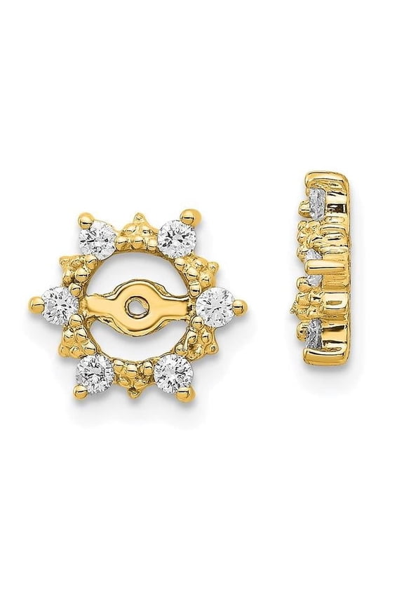 14k Diamond Earring Jacket Mountings