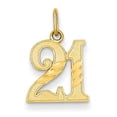 thumbnail image 1 of 14k Diamond-cut 21 Pendant, 1 of 3