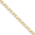 thumbnail image 1 of 14k Double Link with Hearts Charm Bracelet in 14k Yellow Gold, 1 of 2