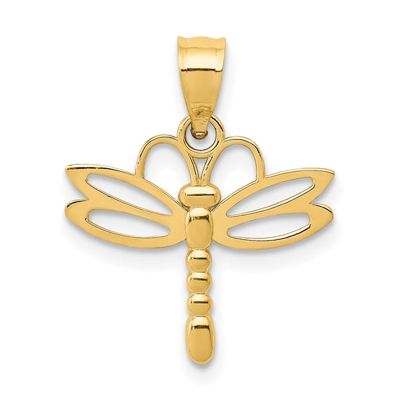 14k Dragonfly Pendant