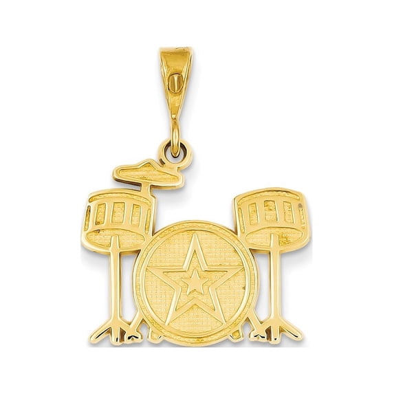 14k Drum Set Charm
