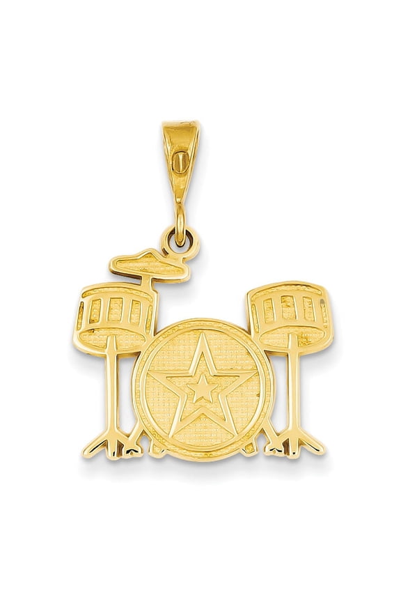 14k Drum Set Charm