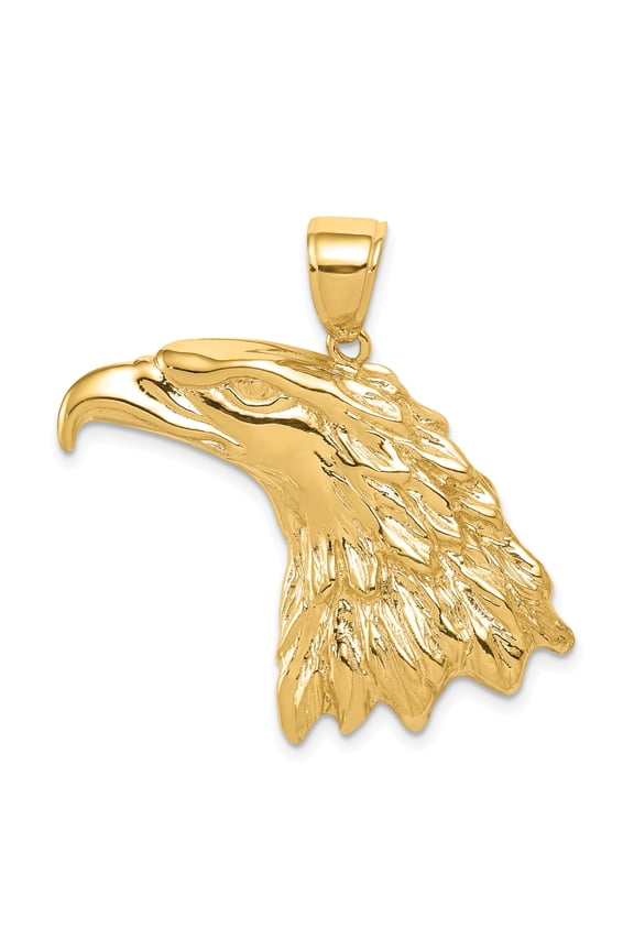 14k Eagle Head Pendant