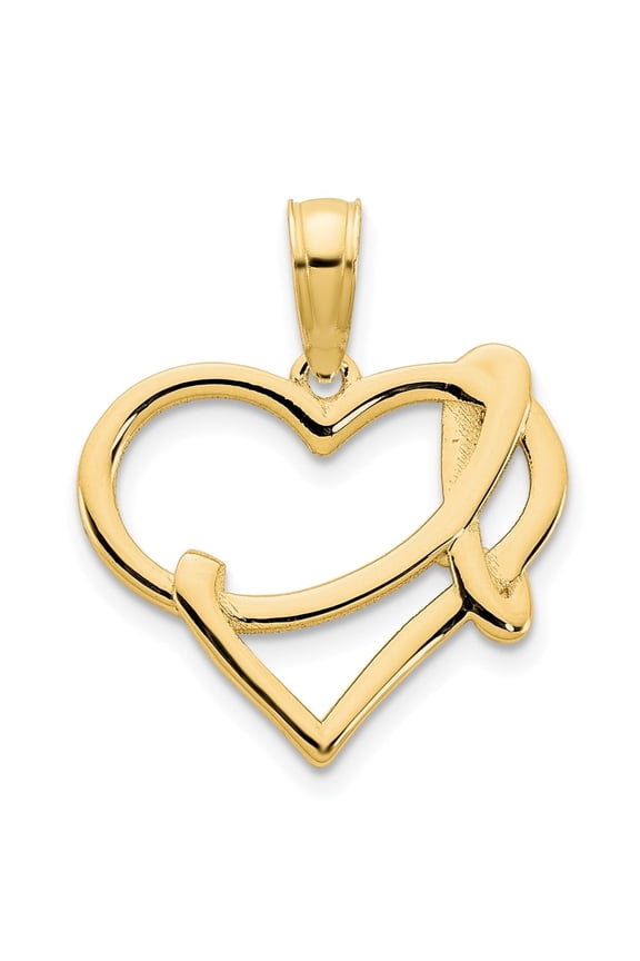 14k Fancy Heart Pendant