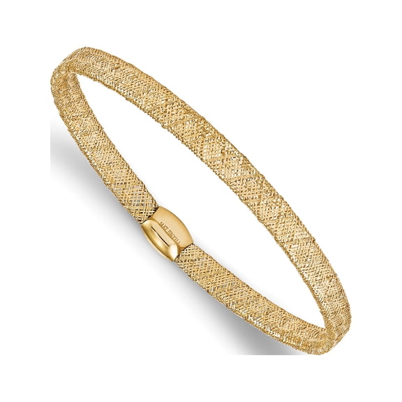 Jewelry by Sweet Pea 14K Yellow Gold Fancy Stretch Bangle Bracelet