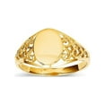 thumbnail image 1 of 14k Filigree Signet Ring, 1 of 2