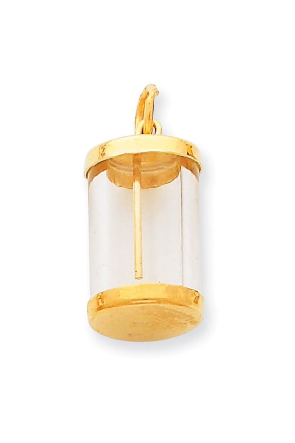 14k Fillable Capsule Charm