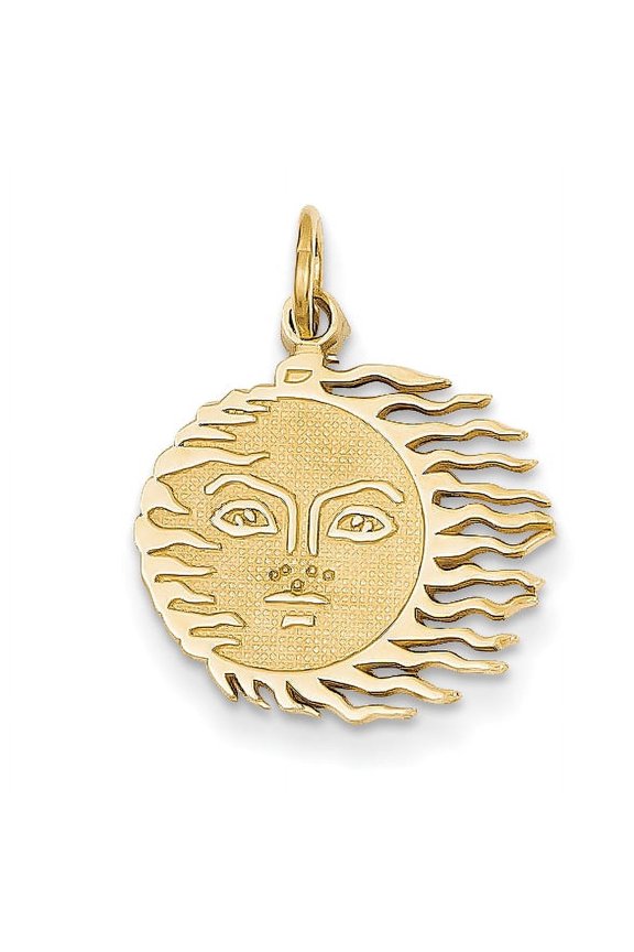 14k Flaming Sun Charm