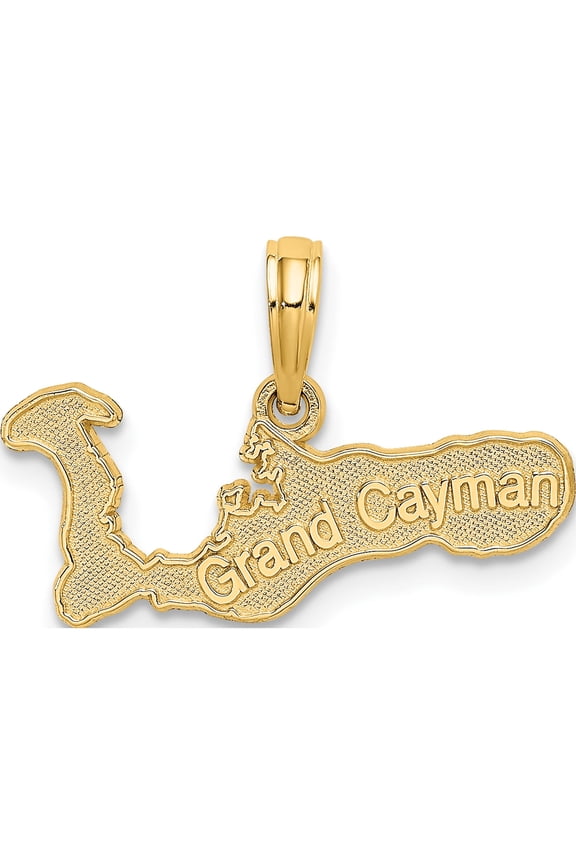 14k GRAND CAYMAN Island Map Charm Yellow Gold Solid Charming Enchanting Luxe Made for expressing your unique story