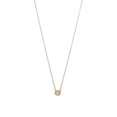 thumbnail image 1 of 14k Gld Plated 925 Sterling Silver Mini Simulated White Opal Necklace 16+2 Inch Extention Cable Chain L Chain Necklace f, 1 of 2