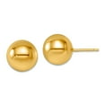 thumbnail image 1 of 14k Solid Yellow Gold 12mm Ball Post Earrings 12mm Wide Ball Earring for Women - 3.3 Grams, 1 of 2