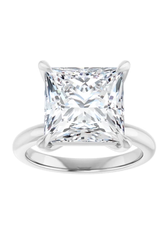 14k Gold 2 Carat Princess Cut Lab Grown Diamond Engagement Ring