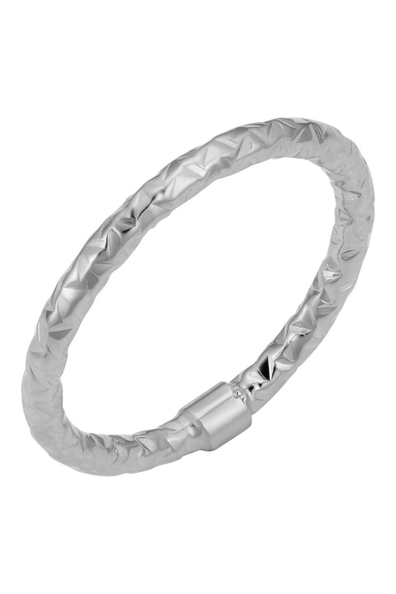 KoolJewelry 14k Gold 2mm Diamond-cut Ring