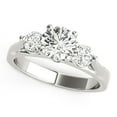 thumbnail image 1 of 14k Gold 3 Stone Prong Setting Diamond Engmt Ring 1 3/8 cttw SZ 5.5, 1 of 2