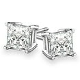 thumbnail image 1 of 14k Gold 4-Prong Princess Cut Diamond Stud Earrings 0.50 ct. tw., 1 of 1