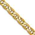 thumbnail image 1 of 14k Gold 4mm Semi-solid Nautical Ship Mariner Anchor Chain Necklace 22 Inch Chain Necklace for Women and Men, 1 of 2