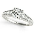 thumbnail image 1 of 14k Gold Antique Tapered Shank Diamond Engmt Ring 1 3/8 cttw SZ 4.5, 1 of 2