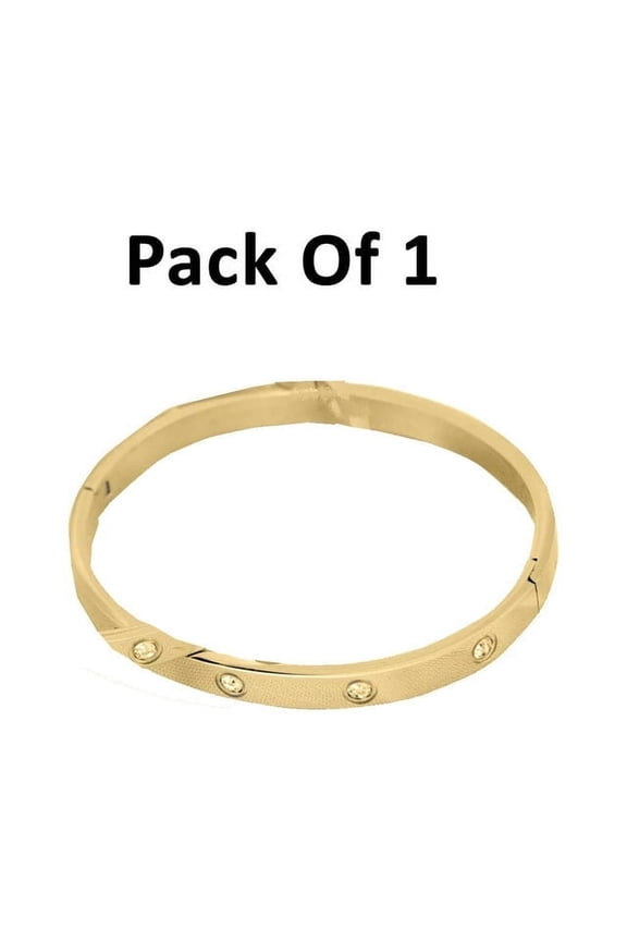 14k Gold Bonded Bangle , Best Christmas Unisex Gift for Women, Men Mother, Father, Girlfriend, Boyfriend, Her, Him, 14K Bangal Bracelet by Artisan Jeweler