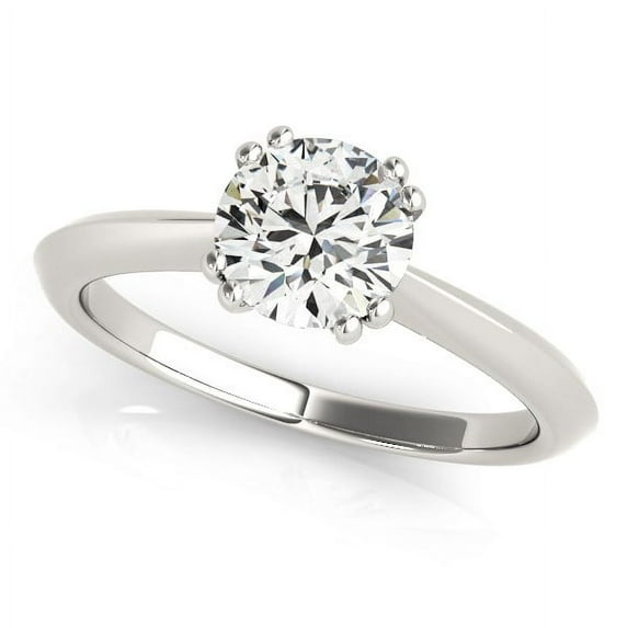 14k Gold Double Prong Set Solitaire Diamond Engmt Ring 1 cttw SZ 7.5