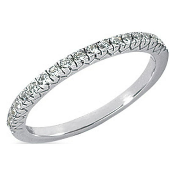 14k Gold Engraved Fishtail V Pave Diamond Wedding Ring Band SZ 5.5