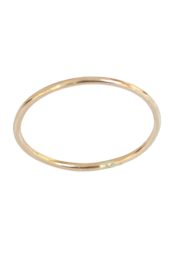 14k Gold Filled 1mm Thin Plain Band Thumb Ring Guard