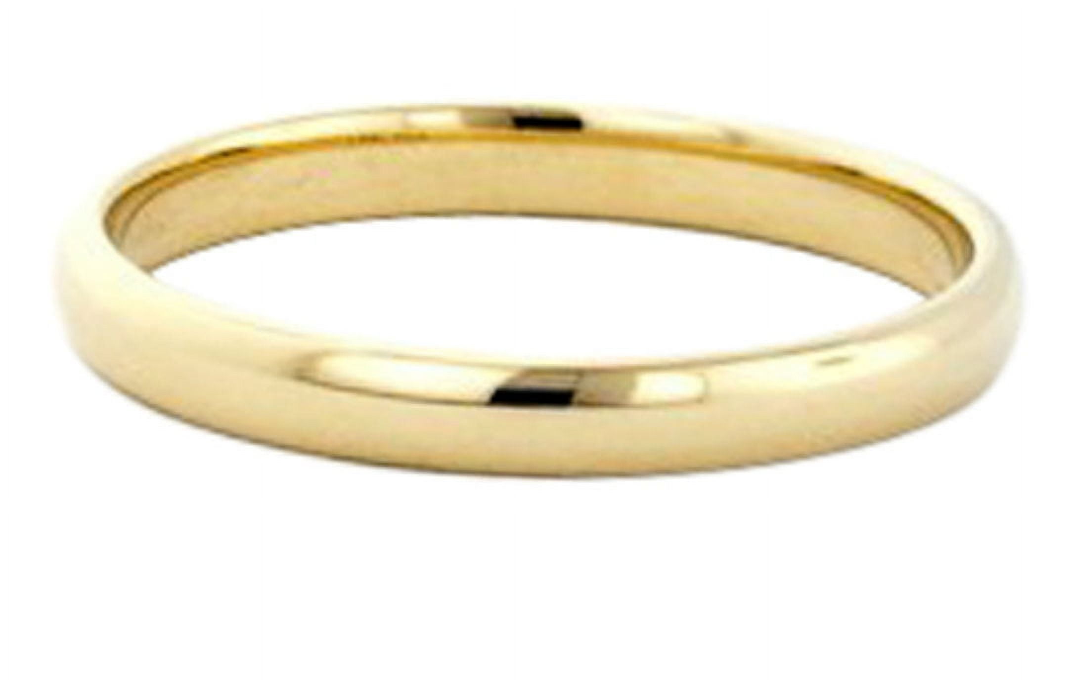 14k Gold Filled 3mm Plain Wedding Band Thumb Ring - Walmart.com