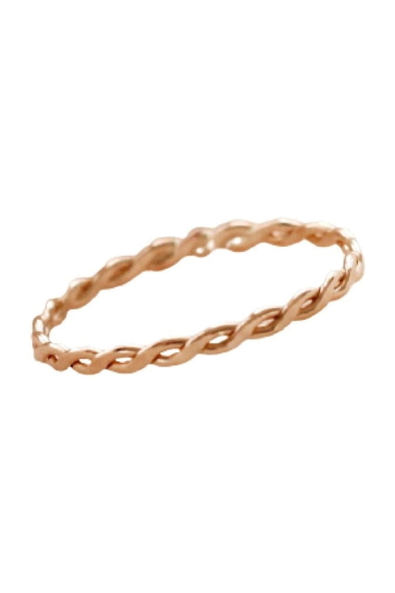 14k Gold Filled Braid Toe Ring for Women & Teens - Size 2 Elegant, Durable Foot Jewelry