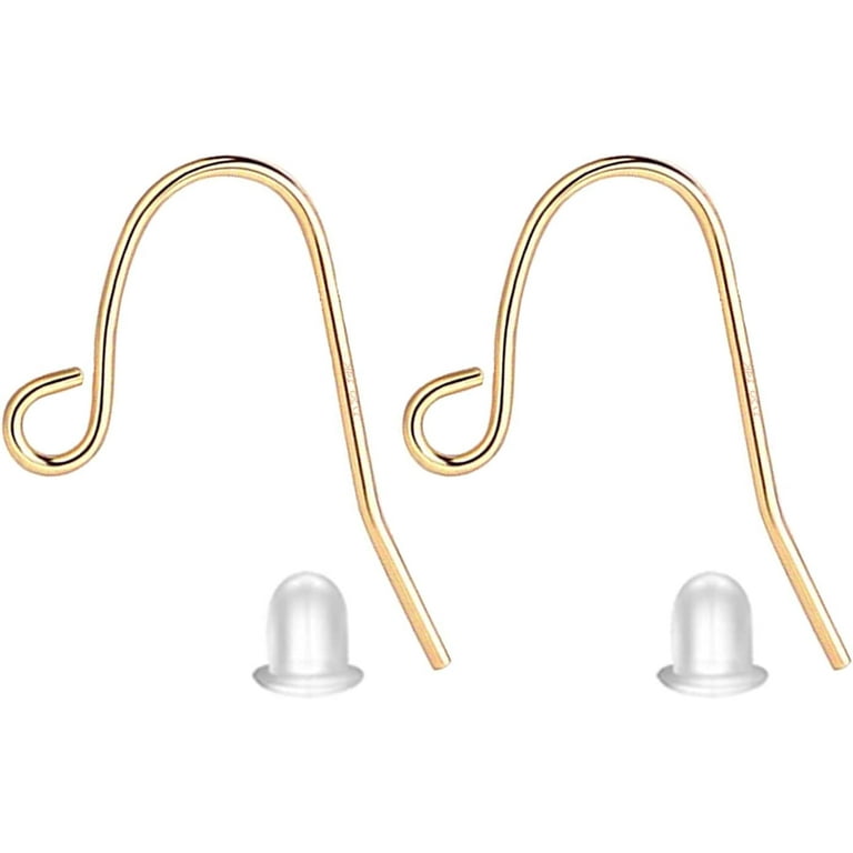 14k Gold Filled Earring Hooks 4pcs Earring Findings Kits with