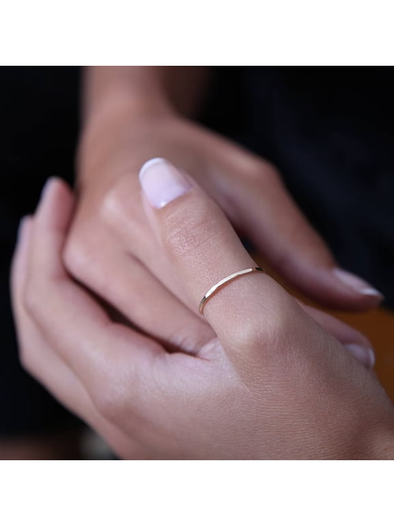 14k Gold Filled Plain Band Thumb Ring