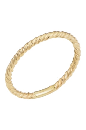 KoolJewelry 14k Gold High Polish Twisted Style Ring
