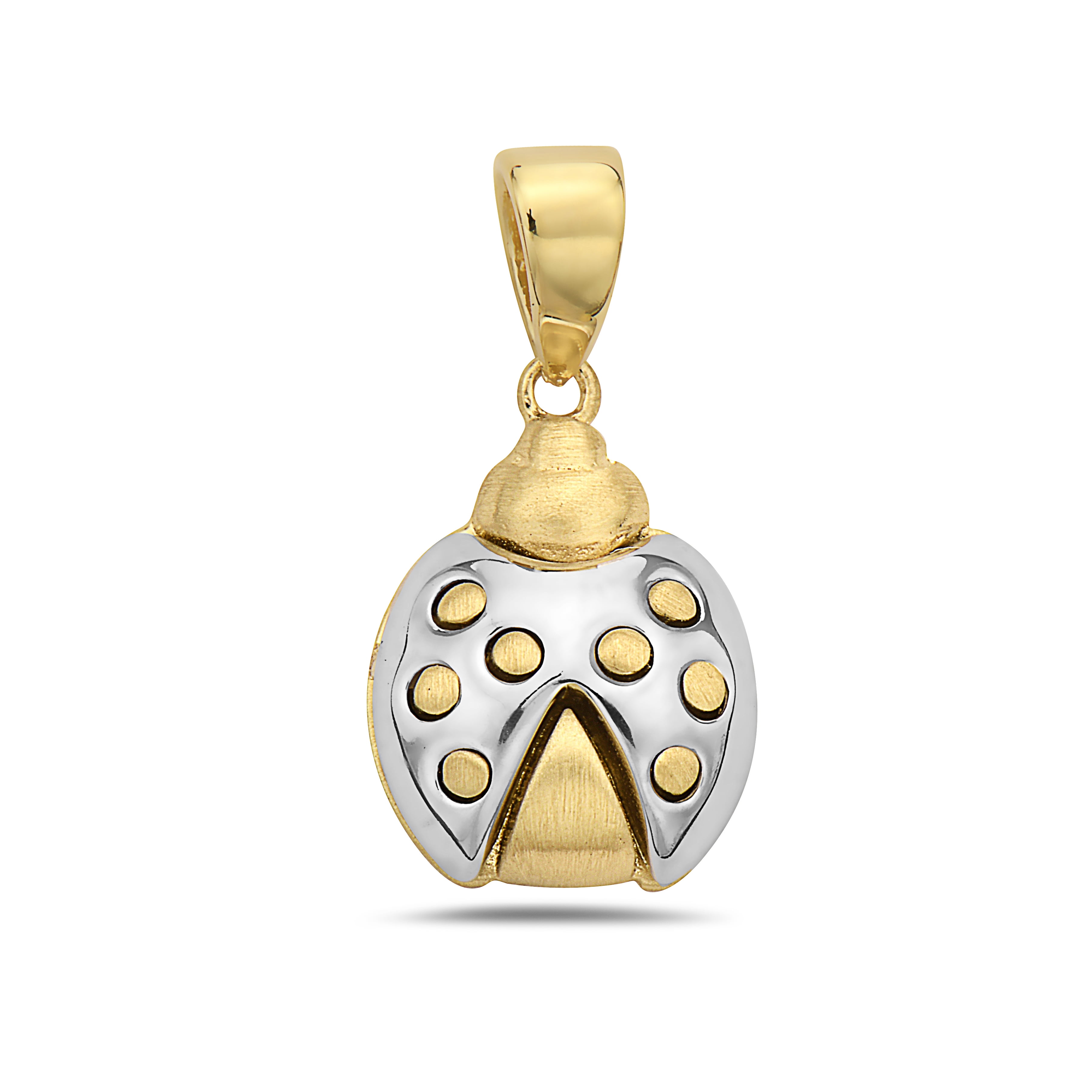 PORI JEWELERS 14k Gold Lady Bug Pendant with 18'' Chain