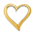 thumbnail image 1 of 14k Gold Larger Floating Love Heart Pendant Necklace 2-d 19.1x18.33mm Wide Pendant for Women, 1 of 2