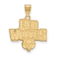 thumbnail image 1 of 14k Gold LogoArt Arkansas State University Red Wolves Large Pendant Q4Y006ASU, 1 of 4