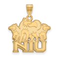 thumbnail image 1 of 14k Gold LogoArt Northern Illinois University N-I-U with Huskies Large Pendant Q4Y020NIU, 1 of 3