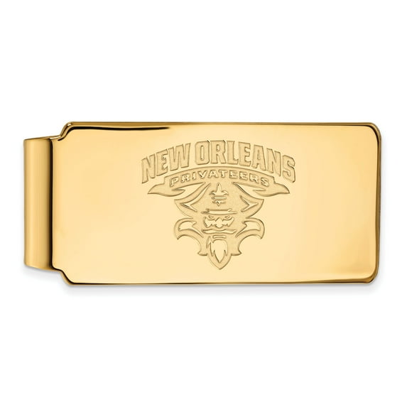 14k Gold LogoArt University of New Orleans Privateers Money Clip Q4Y020UNO