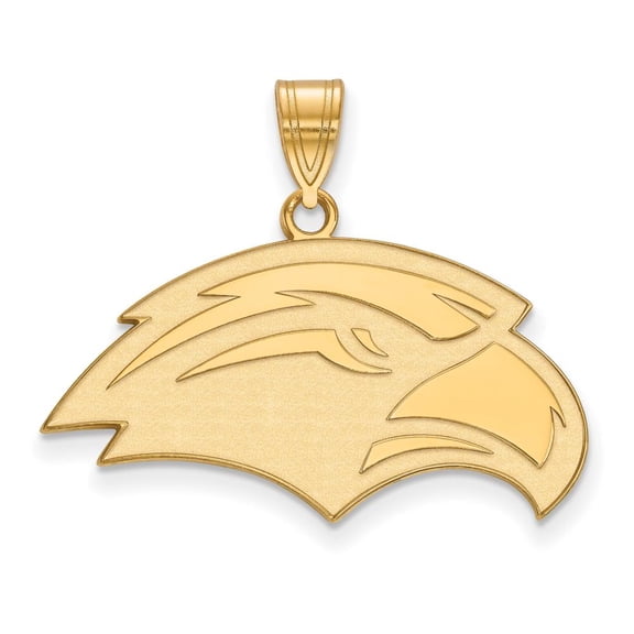 14k Gold LogoArt University of Southern Mississippi Eagle Medium Pendant Q4Y002USM