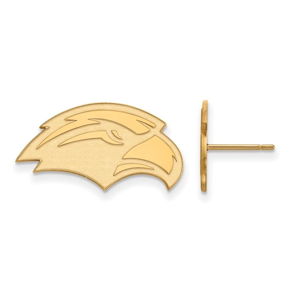 14k Gold LogoArt University of Southern Mississippi Eagle Small Post Earrings Q4Y006USM