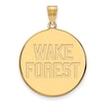 thumbnail image 1 of 14k Gold LogoArt Wake Forest University W-F Deacon Extra Large Disc Pendant Q4Y069WFU, 1 of 4