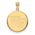 thumbnail image 1 of 14k Gold LogoArt Wake Forest University W-F Large Disc Pendant Q4Y035WFU, 1 of 4