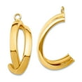 thumbnail image 1 of 14k Solid Yellow Gold Long Drop Dangle Earrings Jacket 21.84x7.37mm Wide Earring Jacket for Women, 1 of 2