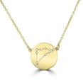 thumbnail image 1 of 14k Gold Over Brass Capricorn Zodiac Crystal Pendant Necklace, 16 Inches, 1 of 1