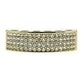 thumbnail image 1 of 14k Gold Plated Best Grillz Four Row Bling Teeth 4 Rows Bottom Hip Hop Grills, 1 of 6