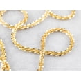 thumbnail image 1 of 14k Gold Plated Over 925 Sterling Silver 3.50mm Twisted Rock Sparkle Chain, 1 of 5