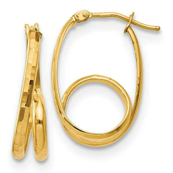 14K Polished Fancy Earrings