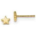 thumbnail image 1 of 14k Gold Polished Star Post Earrings - .8 Grams - Measures 5x5.2mm Wide, 1 of 2