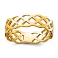 thumbnail image 1 of 14k Solid Yellow Gold Polished Weave Ring Size 7 Ring for Women - 2.1 Grams, 1 of 2