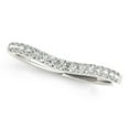 thumbnail image 1 of 14k Gold Round Pave Setting Curvy Diamond Wedding Band 1/4 cttw SZ 8.5, 1 of 2
