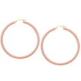 thumbnail image 1 of 14k Gold Round Twisted Hoop Earrings, Diameter 50 mm, 1 of 1