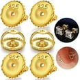 thumbnail image 1 of 14k Gold Screw Earring Backs Replacements,925 Stering Silver Threaded Screw On Earring Backs for Diamond Studs,Hypoallergenic Earring Screwbacks Fit Post Sizes 0032\\, 1 of 1